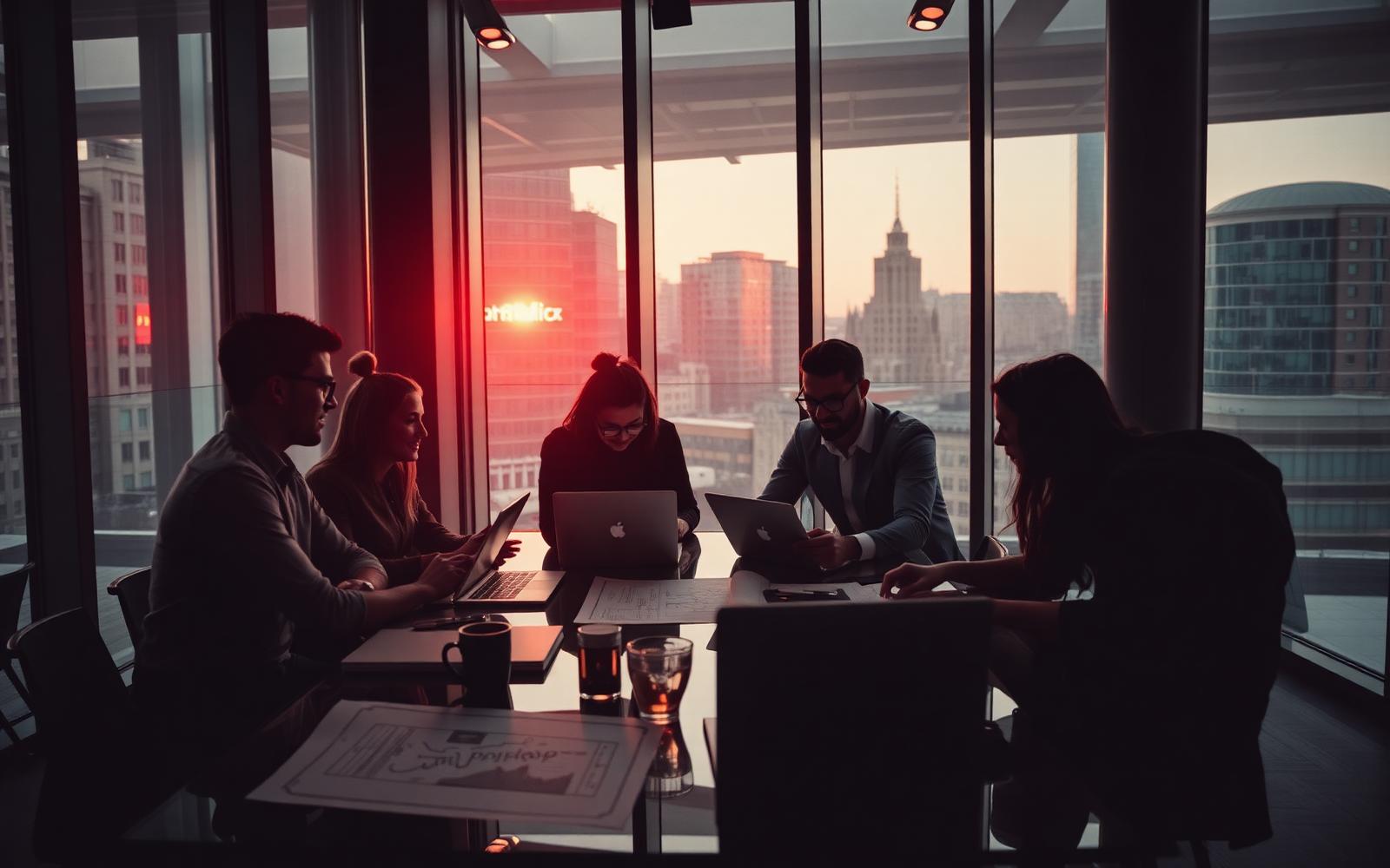 UK founders collaborating in a modern London office
